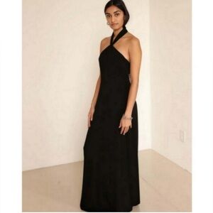 EUC David Meister halter dress/gown